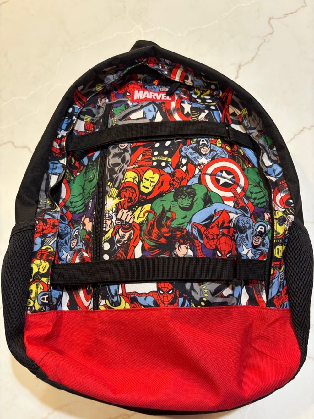 Marvel Multi-Character Comic Backpack Retro Superhero 18"